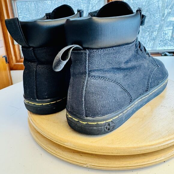 Dr. Martens Maelly Shoes Canvas High Top Black Size 7 US 38‎ EU - Picture 4 of 7